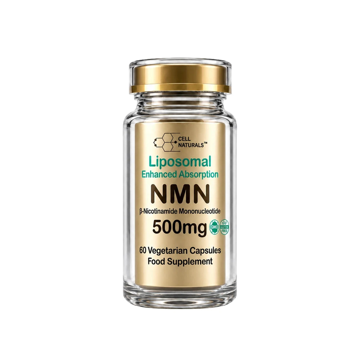 Cell Naturals Liposomal NMN 500mg, 60 vegetarian capsules
