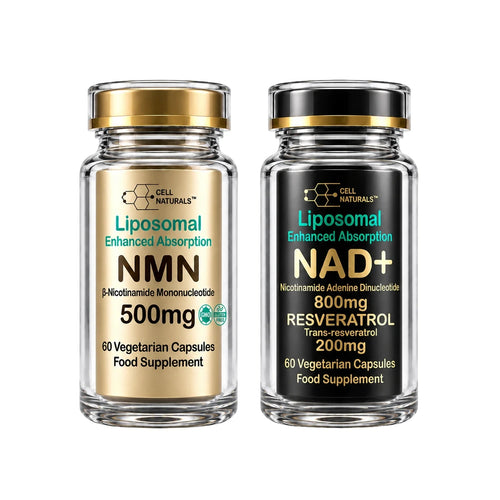 Cell Naturals Liposomal NMN 500mg and Liposomal NAD+ 800mg bundle