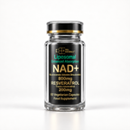 Cell Naturals Liposomal NAD+ 800mg with trans-resveratrol bottle, 60 vegetarian capsules